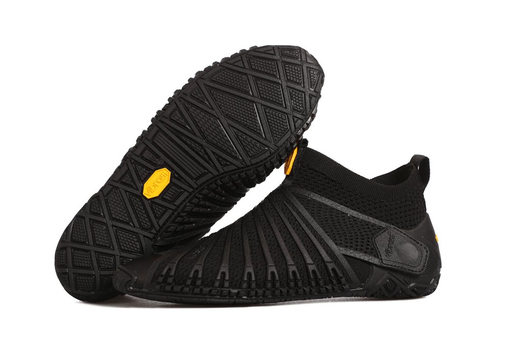 Vibram Furoshiki Herre Sko Sort - Knit Høje - 3261DCOLP